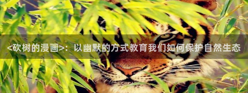 人妻猎人无删减版韩漫画：<砍树的漫画>：以幽默的方式教育我们如何保护自然生态